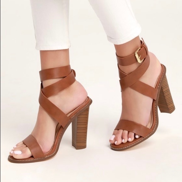 SOLD OUT: Lulus “Shelbie” Ankle Strap Heels - Picture 2 of 7